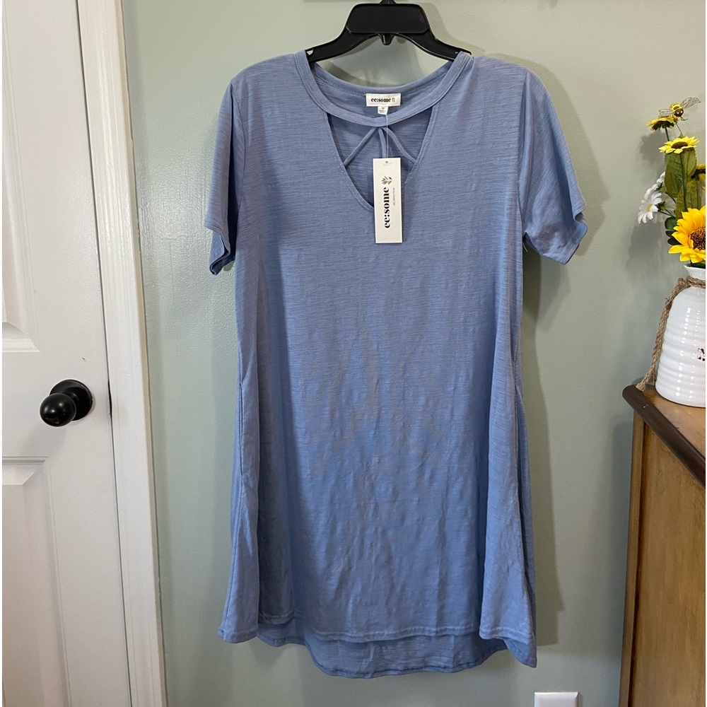 🆕 ee:some Women’s Blue Dress #219